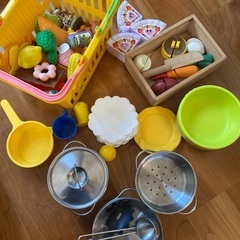 IKEA 木製キッチン　おままごとの画像
