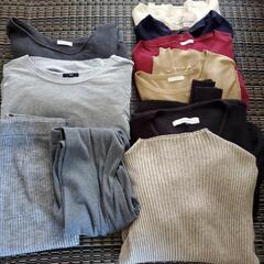 セーター、カットソー、スカート、パンツなど