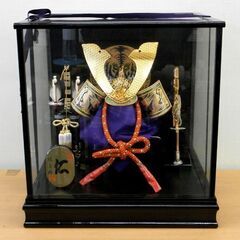 五月人形 兜飾り 特選 仁 祐月作 約幅45×高さ46×奥行33...