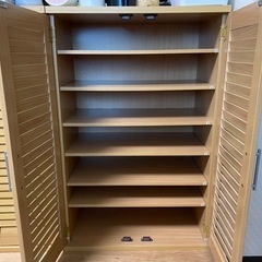 シューズボックス＋収納棚　セットの画像