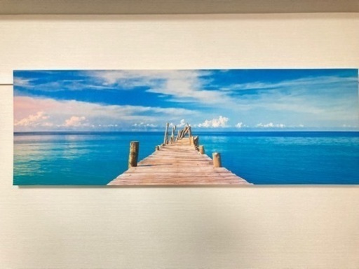 【美品】アートパネル　海