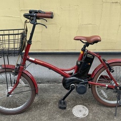 電動自転車 パナソニック グリッター クラシカルレッド 20インチ
