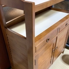 【好評につき一旦停止】カリモク 収納キャビネット 天然木製 ※Mカリ3万円  日曜の昼間にの画像