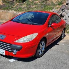プジョー307cc電動オープン　AT車　赤