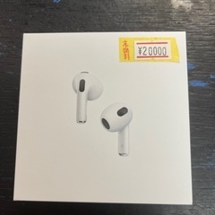 値下げ‼️新品 未開封 AirPods（第3世代）エアポッズ MME73J/A 2022/03/06