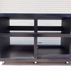 テレビ台　オーディオラック　W120　H80　D52㎝　キャスター脚　中古の画像