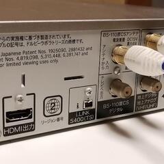 [配達無料][即日配達も可能？]SHARP  HDD-DVDレコーダー　DV-AC55  2007年製　正常動作品　HDMI端子付き　B-CASカード付き　リモコン無しの画像