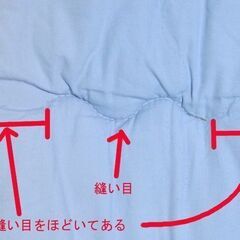 ロングサイズ　掛け布団　150×220　打ち直し布団 ☆1回使用　訳アリの画像