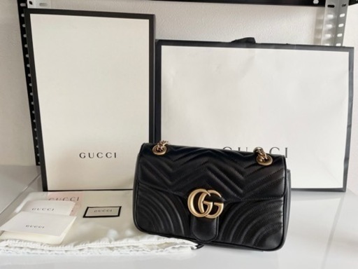 〔GGマーモント〕キルティング スモール ショルダーバッグ