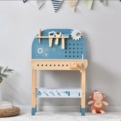 最終お値下げしました♡新品未使用　大工　おままごと　工具台セット