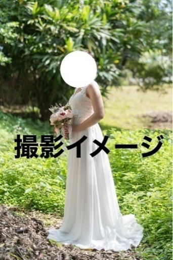 撮影用ウェディングドレスとブーケセット