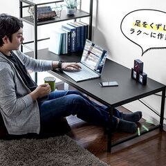 【取引確定】サンワダイレクトPCデスク（100-DESKH023BR）の画像
