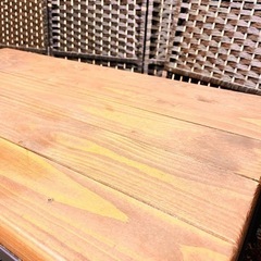 【売約済み】　A KELT ケルト　リビングテーブル　センターテーブル　ローテーブル　インダストリアル　アイアン　無垢材　パイン材　ソファテーブル　検　ビンテージ　エイジング　ダメージ加工　リセノ　リセノインテリア　receno kirario キラリオの画像