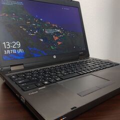 HP ProBook 高性能4コア8スレッドCore i7搭載 メモリ8G HDD大容量500G 　CDDVD読み書きテンキー 大画面15.6インチ液晶　Wifi対応