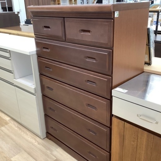 シギヤマ家具 6段チェスト ダークブラウン