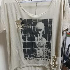 ダメージプリントTシャツ