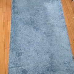 IKEAカーペット ラグ ミディアムブルー