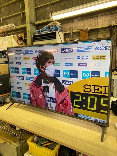 【愛品館市原店】LGエレクトロニクス 2018年製 49インチ液晶テレビ 49UJ6100-JB 【愛市IT007223-003】