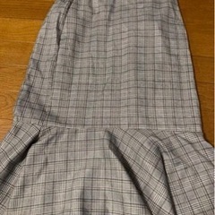 春の新作チェックマーメイドスカート