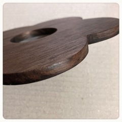 ご購入者様決定꒰未使用꒱胡桃鍋敷き 薄茶インテリア雑貨キッチンツール くるみモダンアンティークの画像