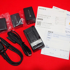 【苫小牧バナナ】SONY/ソニー HDR-CX680 デジタルHD ビデオカメラ ハンディカム レッド 高画質モデル 空間高額手ブレ補正 動作品の画像