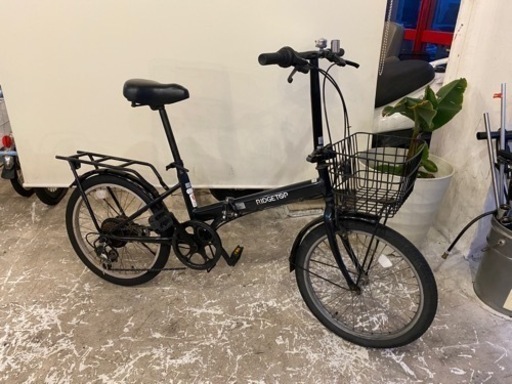 20インチ折りたたみ自転車　カゴ、キャリア付き