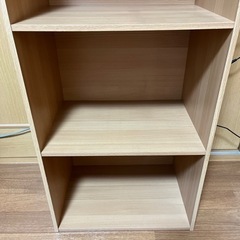 無料引渡し カラーボックス ナチュラル の画像