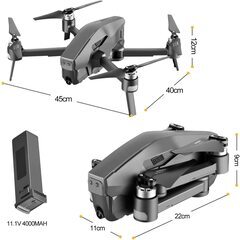 4DRC 空撮ドローン MARK300 GPS搭載 4K高画質 マイクロSDカード対応 バッテリー2本 専用収納バッグ スペアプロペラ2set付属の画像