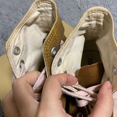 お値下げ可能 コンバース 茶色 ブラウン ハイカット  23.5cm  オールスターの画像