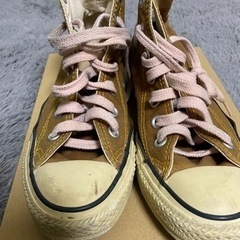お値下げ可能 コンバース 茶色 ブラウン ハイカット  23.5cm  オールスターの画像
