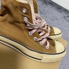 お値下げ可能 コンバース 茶色 ブラウン ハイカット  23.5cm  オールスターの画像