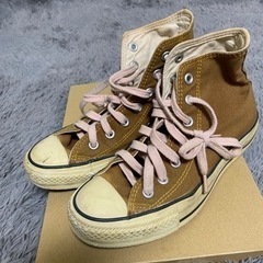 お値下げ可能 コンバース 茶色 ブラウン ハイカット  23.5...