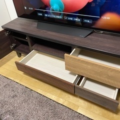 ニトリテレビ台(ローボード(ランダム140 LB DBR))の画像