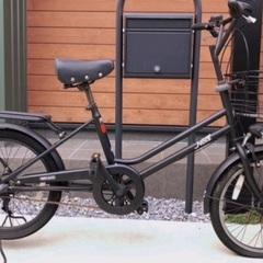 子ども乗せ　自転車　黒　