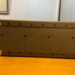 無印良品　硬質パルプボックス・引出式・２段    約幅２５．５×奥行３６×高さ１６ｃｍの画像