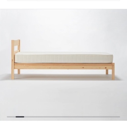 【無印良品】シングルベッド+マットレス付き　※受け渡し予定者決定済み