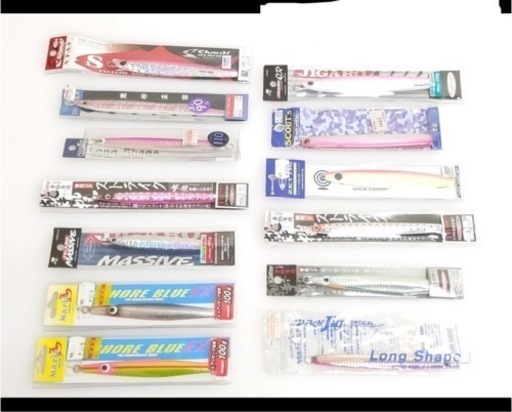 シャウト ステイ、マリア ショアブルー EX、パームス ジグロ マッシブ、オーナー カルティバ 撃投ジグ 他ジグ 計13点 未使用