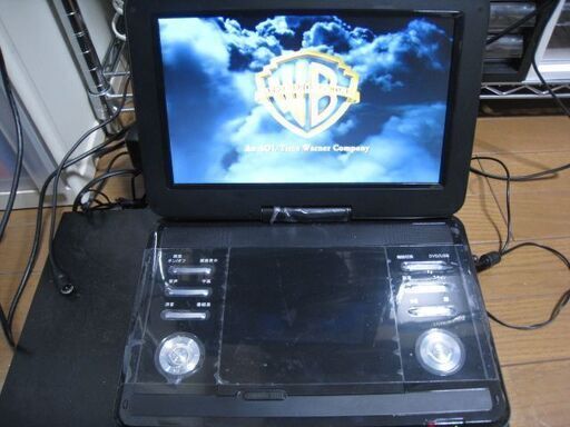 miniB-CASカード＆電源コード付き　TEES ポータブルDVDプレーヤー PDVD-114FTS フルセグ