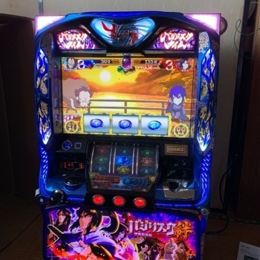 【お話中】パチスロ実機　バジリスク絆　コイン不要機
