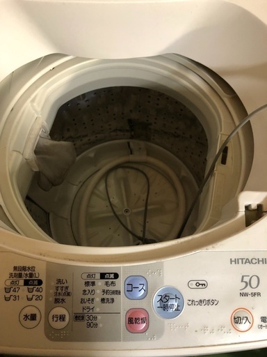 洗濯機　日立 NW-5FR 取りに来てくれる方