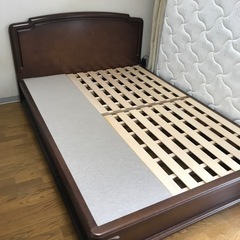 家具 ダブルベッドフレーム&マットレスセット/FRANCEBEDの画像