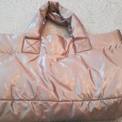 MONCLER風 トートバッグ シャンパンゴールド
