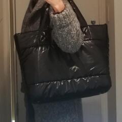 MONCLER風 トートバッグ ブラック 黒
