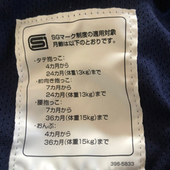 抱っこ紐の画像