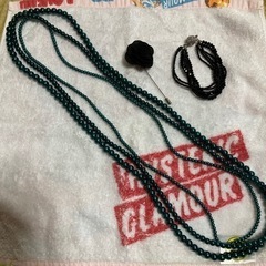 三連ネックレス　ブレスレット