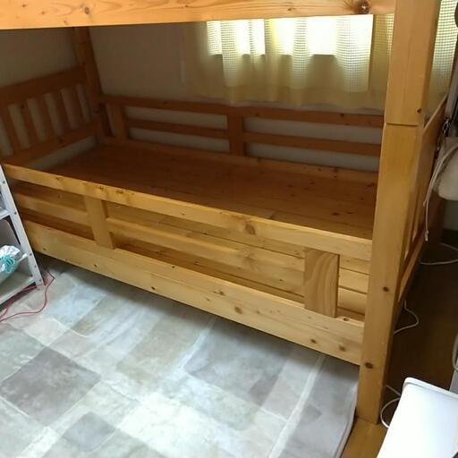 2段ベッドの下のみ(お譲り先、決まりました)