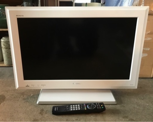 ◆動作確認済み◆SONY 26V型 液晶デジタルテレビ 2009年製 KDL-26J5 ホワイト リモコン/B-CAS付