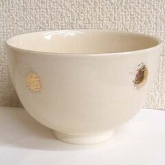 未使用品★茶道具 抹茶茶碗 仁清写 加藤隆山 色絵 牡丹 花 金彩　茶碗 ☆ PayPay(ペイペイ)決済可能 ☆ 札幌市 豊平区 平岸の画像