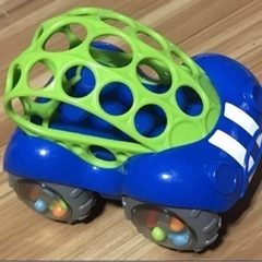 オーボール ラトル＆ロール グリーン×ブルー 車 ベビー おもちゃ の画像