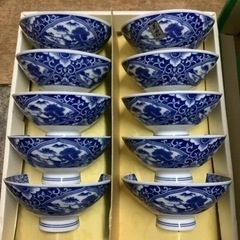 昭和　新品未使用　美濃　茶碗